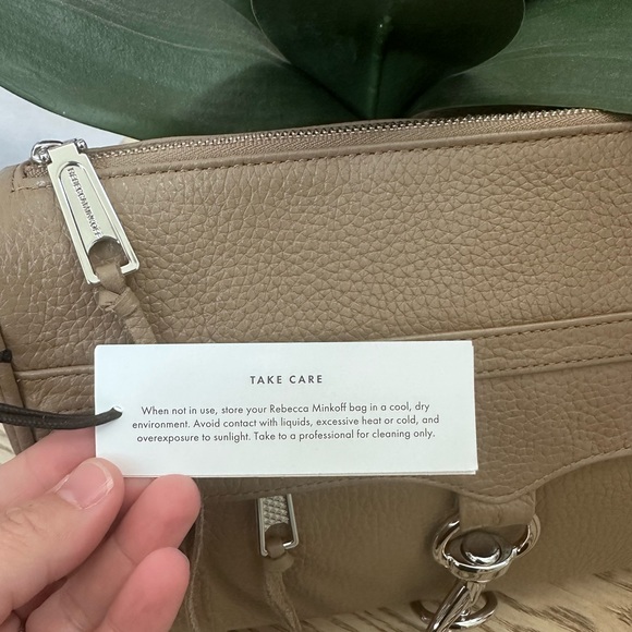 REBECCA MINKOFF Leather Crossbody Bag in Sandrift - Picture 4 of 11